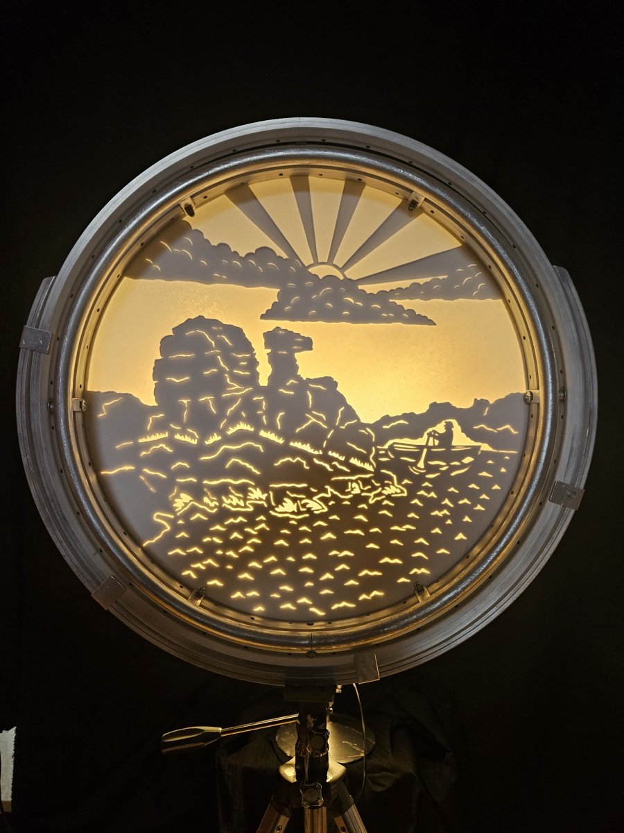 Illustrated screen from Camel Rock - the show - Copyright Reg Payn 2026